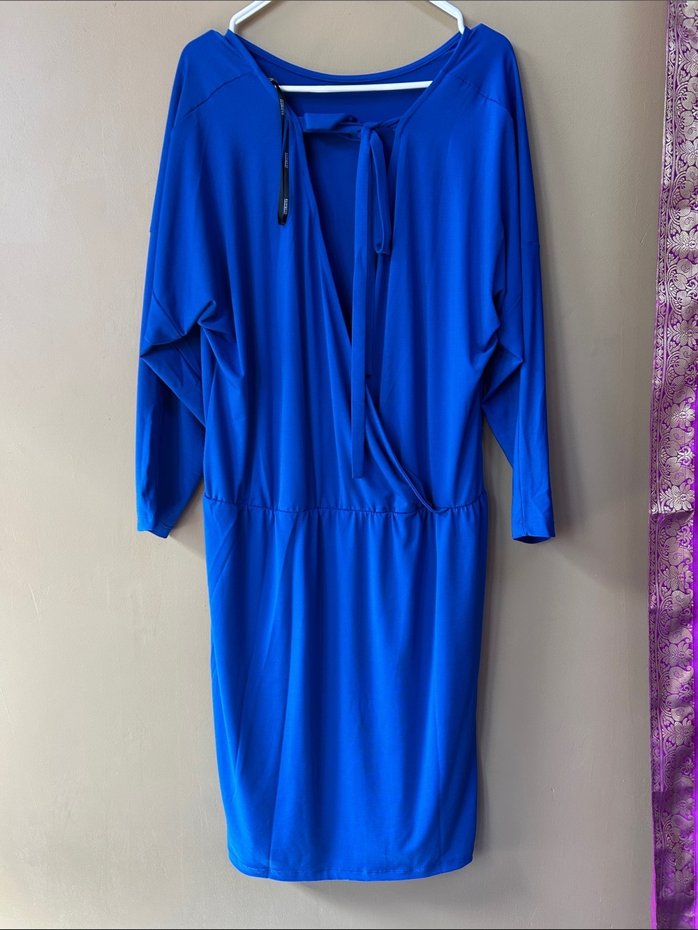 Eloquii Cobalt Blue V-Back Midi Dress